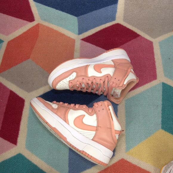 Nike Dunk High Up Shoes Women's Sail Light Madder Root DH3718-107 Sneakers -Sz 8 - Picture 6 of 7